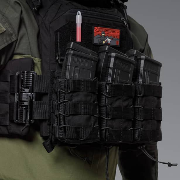 4 - Подвійний підсумок під магазини AK\AR. Cordura 500D. Molle. Чорний