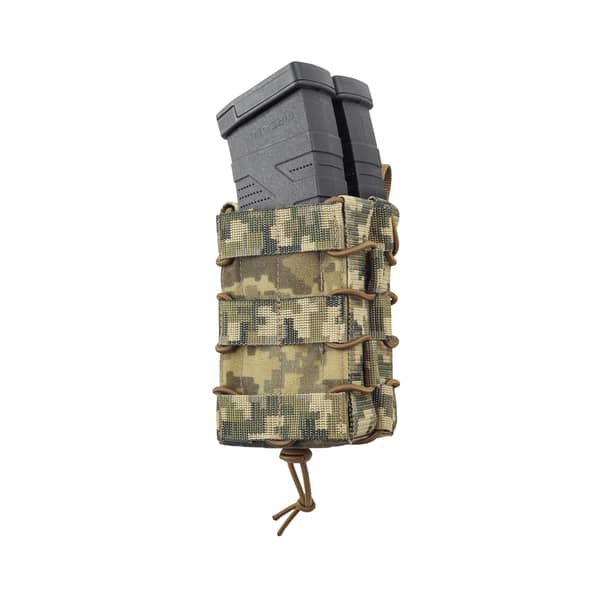 1 - Подвійний підсумок під магазини AK\AR. Cordura 500D. Molle. Піксель