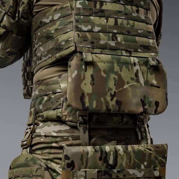 3 - Балістичний захист попереку 2-го класу захисту. CORDURA 500D. Мультикам