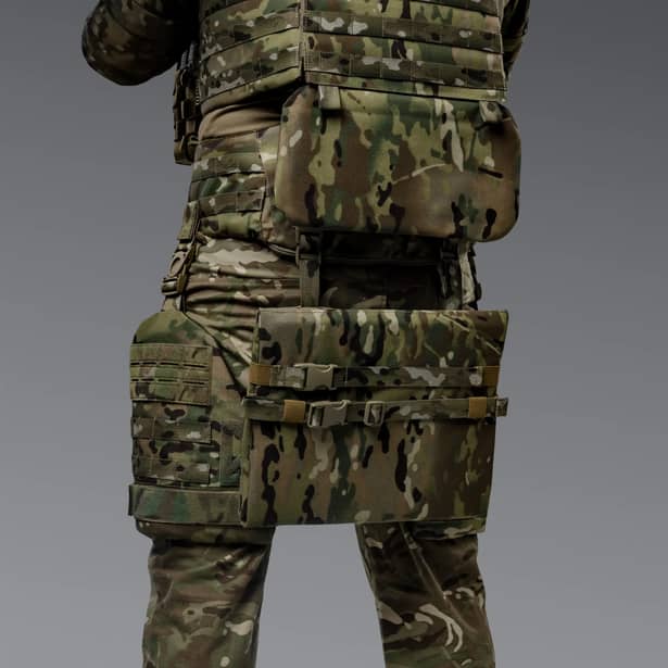 5 - Балістичний захист попереку 2-го класу захисту. CORDURA 500D. Мультикам
