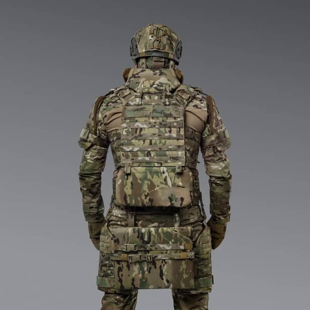 4 - Балістичний захист попереку 2-го класу захисту. CORDURA 500D. Мультикам