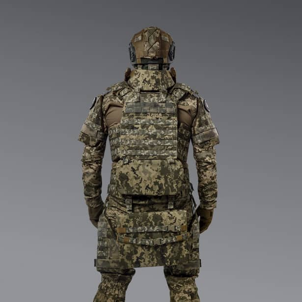 4 - Балістичний захист попереку 2-го класу захисту. CORDURA 500D. Піксель