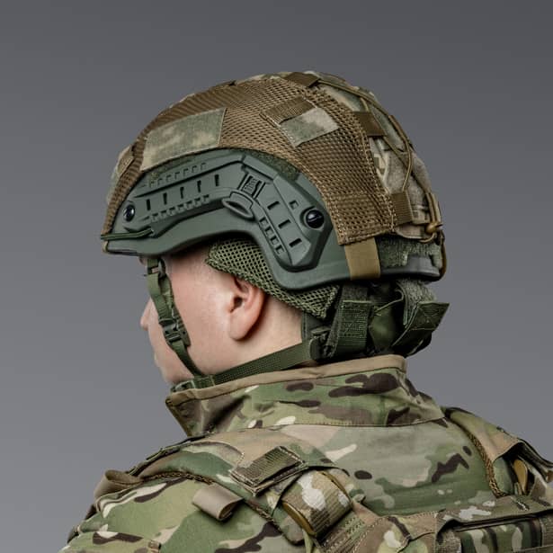 3 - Баллистическая защита затылка 2-го класса защиты. CORDURA 500D. Олива