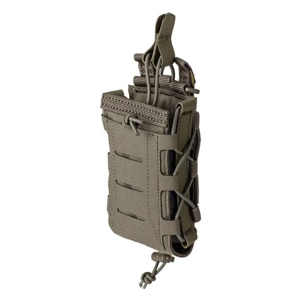 1 - Одинарный подсумок для магазина 5.11 Tactical Flex Multi-Caliber Cover. Олива