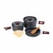 2 - Набір посуду (2 каструлі + кришки +сковорода). Naturehike NH15T203-G 3-4 NH carbon