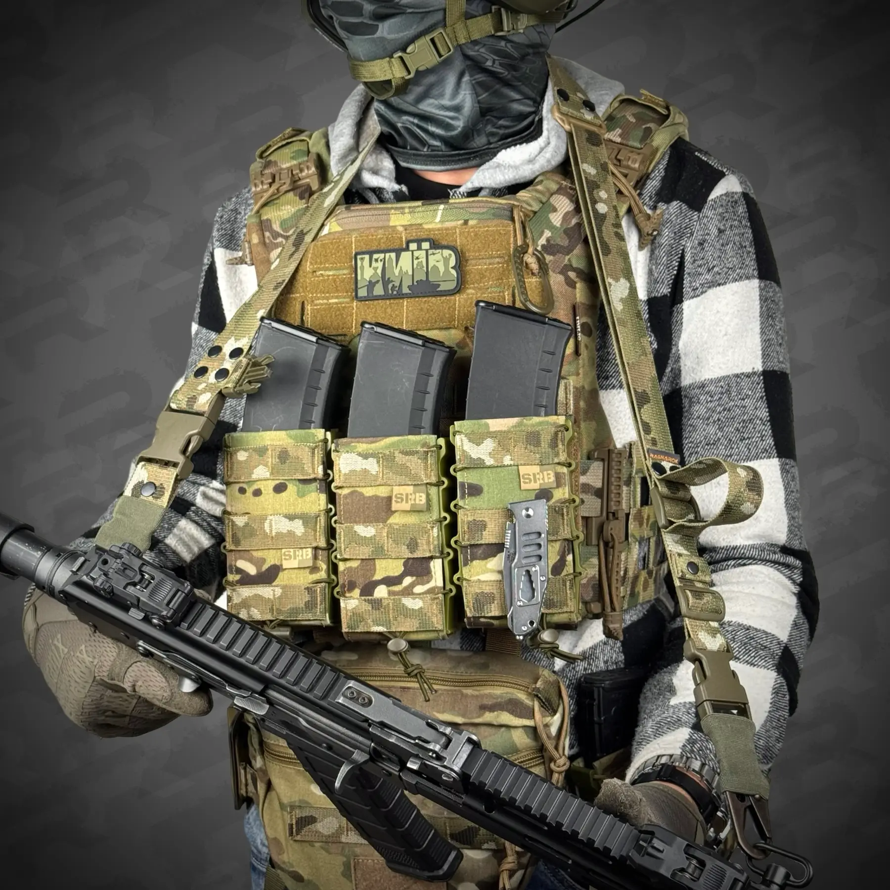 4 - Ремінь одно/двоточковий збройовий RAGNAROK ODIN carbine Gen.II. Мультикам