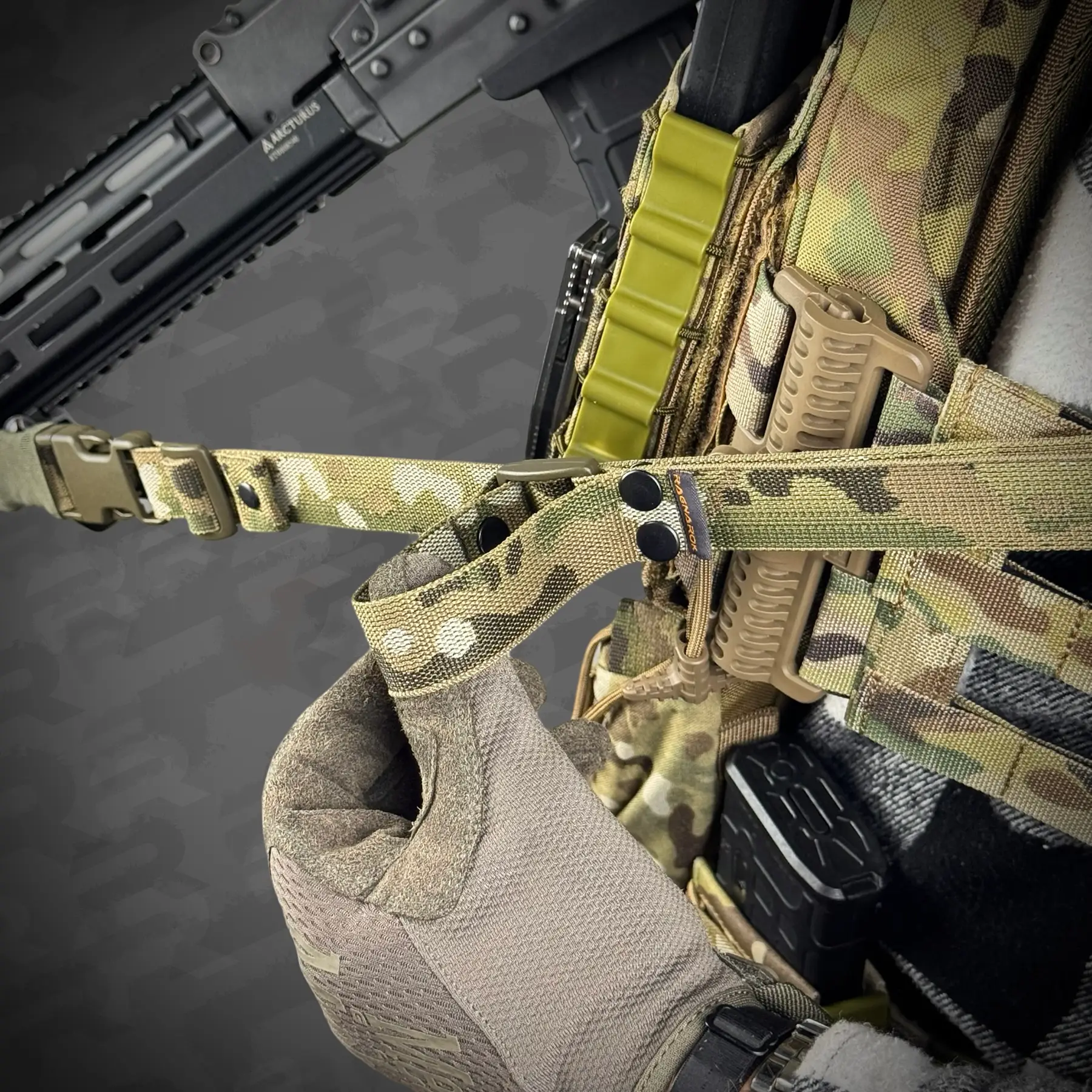 6 - Ремінь одно/двоточковий збройовий RAGNAROK ODIN carbine Gen.II. Мультикам