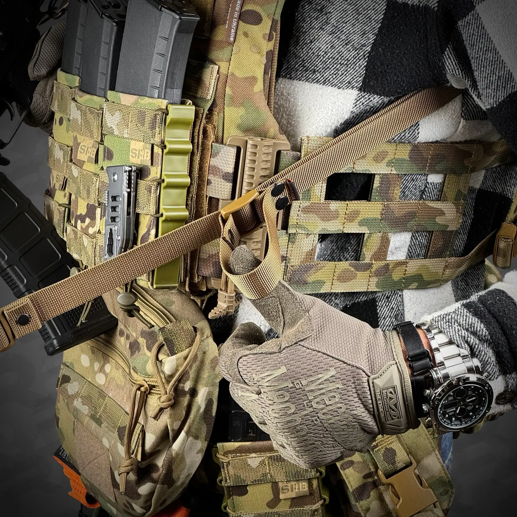 6 - Ремінь одно/двоточковий збройовий RAGNAROK ODIN carbine Gen.II. Койот