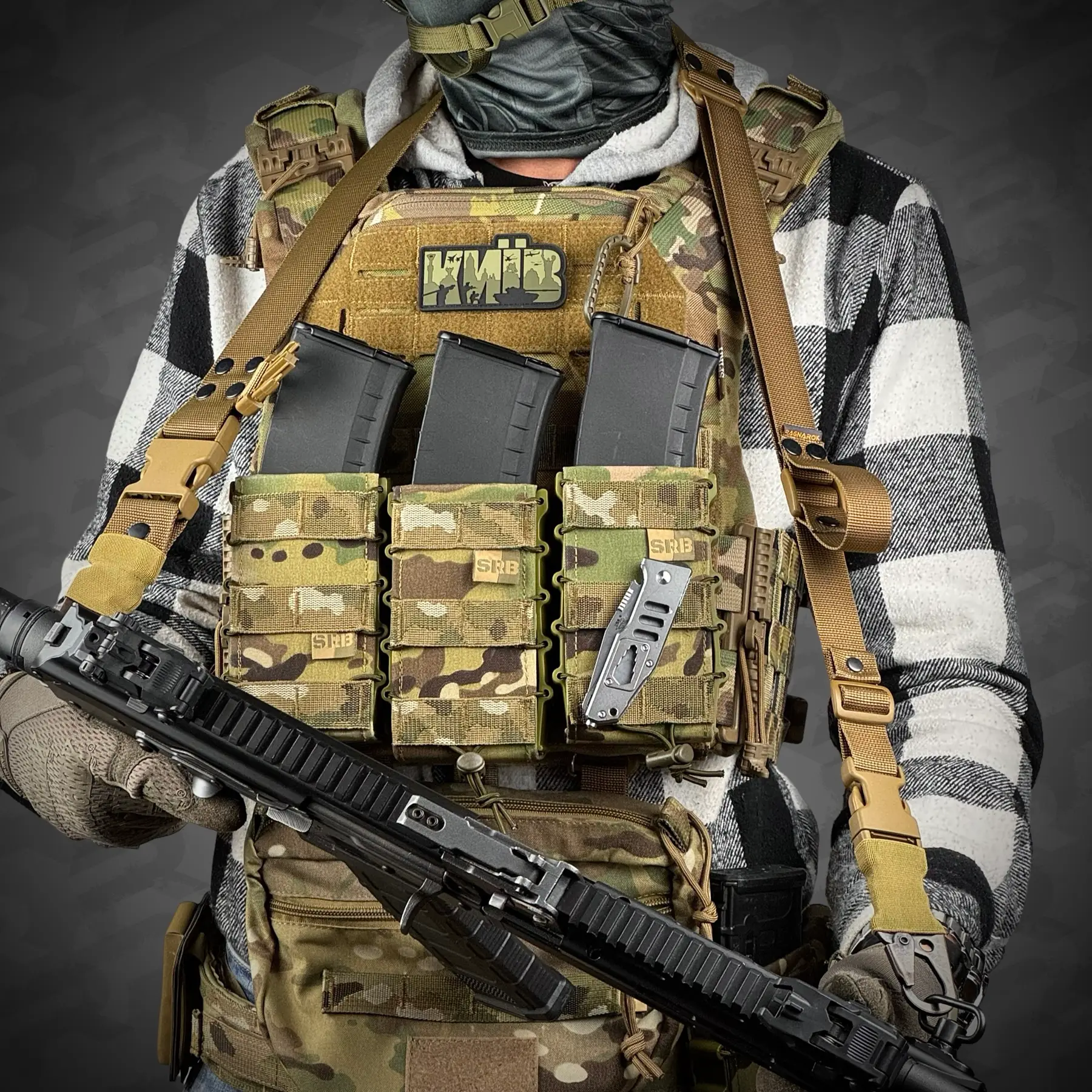 7 - Ремінь одно/двоточковий збройовий RAGNAROK ODIN carbine Gen.II. Койот