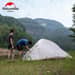 6 - Намет надлегкий тримісний  з футпринтом Naturehike Cloud Up 3 Updated NH18T030-T, 210T, зелений
