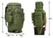 2 - Рюкзак тактический с отделением для оружия 9.11 Tactical 60л, Олива