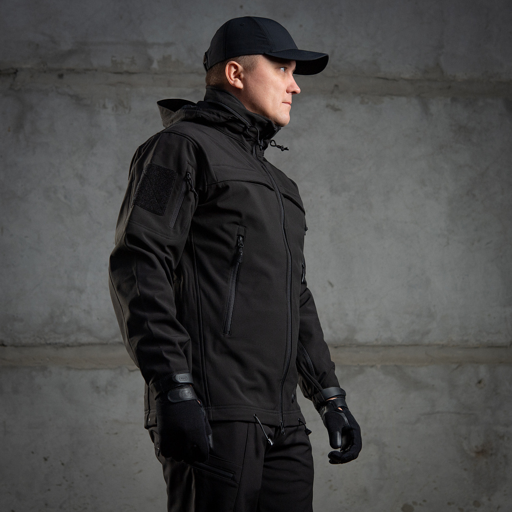 8 - Куртка M-Tac Soft Shell Police. Чорна