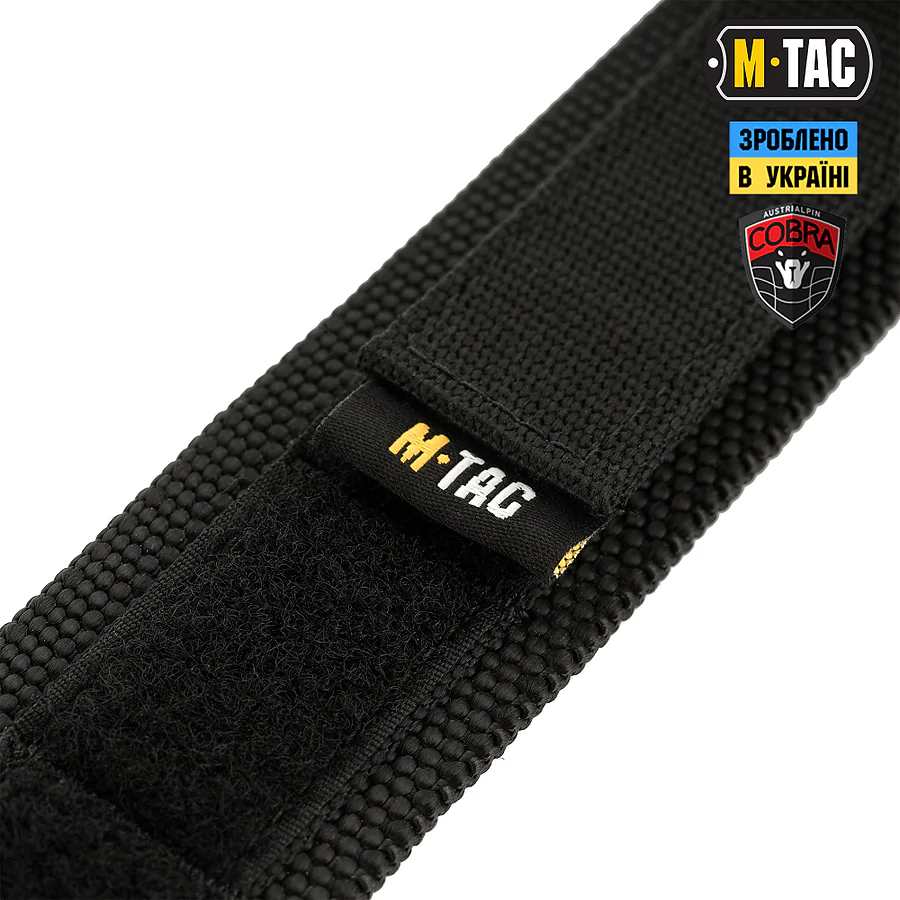 4 - Тактичний ремінь Cobra Buckle Tactical Belt M-Tac. Чорний