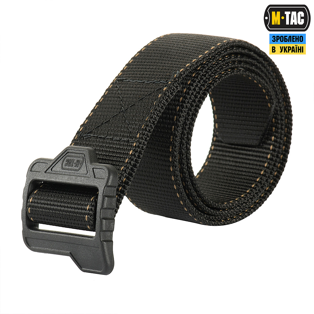 1 - Тактичний ремінь M-Tac Paratrooper Belt. Чорний