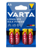 1 - Батарейки Varta Max Power LR6/AA Alkaline, 4 шт