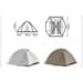 2 - Палатка сверхлегкая двухместная Naturehike Greek Style CNK2300ZP024. Бежевый