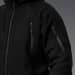 9 - Флісова тактична кофта з капюшоном. Чорна. Polyester. Розмір S