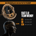 4 - Комплект: Шлем FAST TEAM WENDY 2.0 NIJ IIIA Мультикам + активные наушники EARMOR M32 (Олива), крепление Чебурашка. Размер L