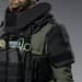 6 - Балістичний захист плечей 2-го класу захисту. CORDURA 1000D. Чорний