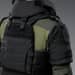7 - Балістичний захист плечей 2-го класу захисту. CORDURA 1000D. Чорний