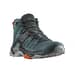 4 - Треккинговая обувь Salomon X Ultra 4 MID Gore-Tex (водонепроницаемые). Сине-зеленые. Размер 40