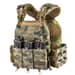 1 - Плитоноска TUR PRO с системой быстрого сброса. Molle. 3 подсумка для AK/AR. Цвет Мультикам.