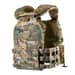 14 - Плитоноска TUR PRO с системой быстрого сброса. Molle. 3 подсумка для AK/AR. Цвет Мультикам.