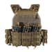 13 - Плитоноска TUR PRO с системой быстрого сброса. Molle. 3 подсумка для AK/AR. Цвет Койот.