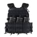 14 - Плитоноска TUR PRO с системой быстрого сброса. Molle. 3 подсумка для AK/AR. Цвет Черный.
