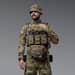 3 - Одинарный пластиковый подсумок под магазины AK\AR. Cordura 1000D. Molle. Пиксель