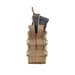 2 - Одинарный пластиковый подсумок под магазины AK\AR. Cordura 1000D. Molle. Койот