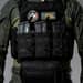 3 - Одинарный пластиковый подсумок под магазины AK\AR. Cordura 1000D. Molle. Черный
