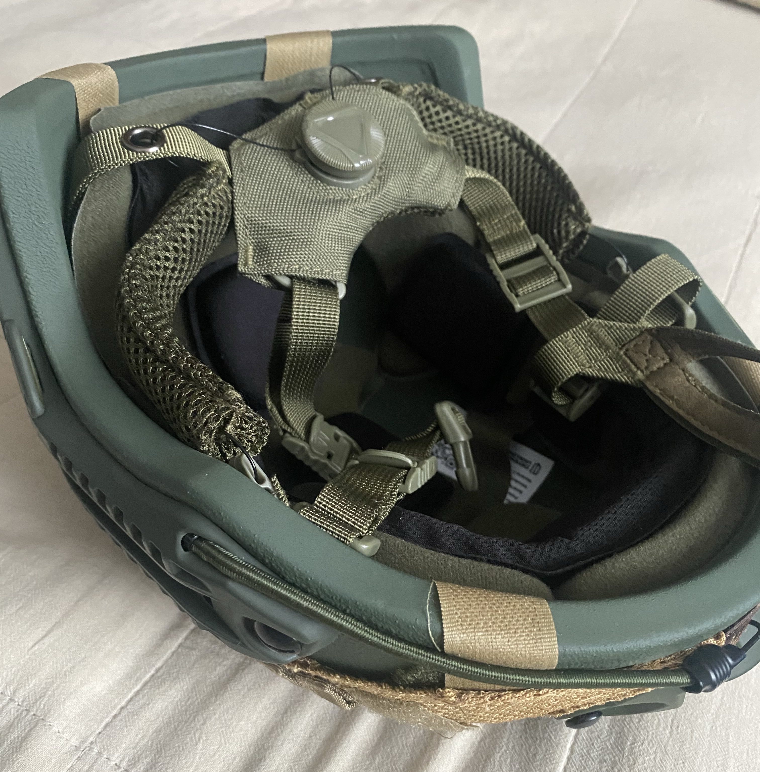 Шолом тактичний 2.0 FAST TEAM WENDY. НВМПЕ (NIJ IIIA). Олива. Розмір L. Фото покупця Олег Г. №2