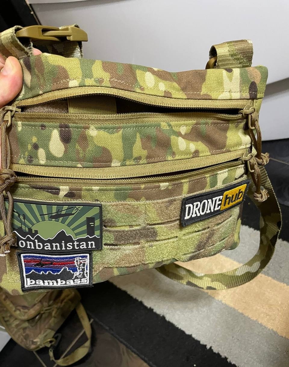 Плечова однолямкова сумка. Збільшена. Cordura 1000D Койот. Фото покупця Дмитрий №1